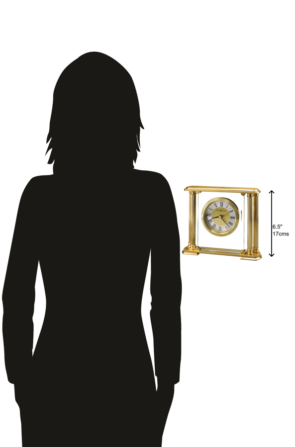 Hekman Furniture 613627 Stunning Brass Tabletop Clock With Beveled Glass, Elegant Design & Quartz Movement By Howard Miller Polished Brass Athens Tabletop Clock 613627