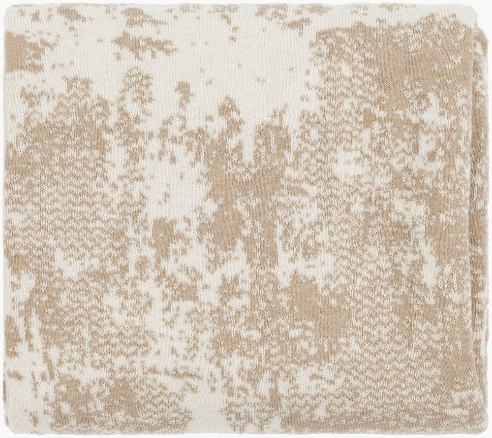 Surya Stefan Hand-knitted Cotton Throw Blanket Artisan Crafted for Bohemian Living Spaces SFN1002-5060