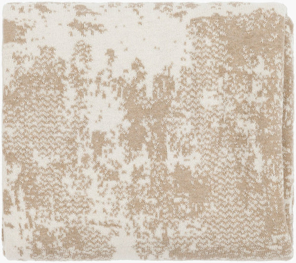 Surya Stefan Hand-knitted Cotton Throw Blanket Artisan Crafted for Bohemian Living Spaces SFN1002-5060