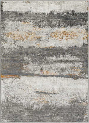 Livabliss San Francisco Machine Woven Polypropylene Area Rug for Living and Dining Spaces Charcoal, Ivory 7'10" x 10' SFO2300-71010