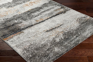 Livabliss San Francisco Machine Woven Polypropylene Area Rug for Living and Dining Spaces Charcoal, Ivory 7'10" x 10' SFO2300-71010