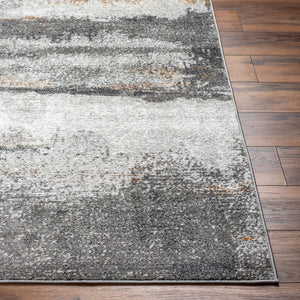 Livabliss San Francisco Machine Woven Polypropylene Area Rug for Living and Dining Spaces Charcoal, Ivory 7'10" x 10' SFO2300-71010