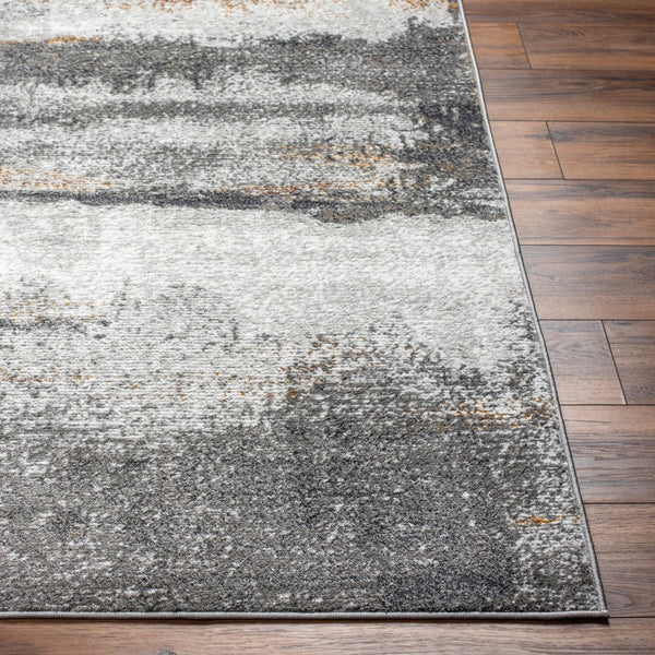 Livabliss San Francisco Machine Woven Polypropylene Area Rug for Living and Dining Spaces Charcoal, Ivory 7'10" x 10' SFO2300-71010