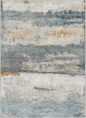 Livabliss San Francisco Machine Woven Polypropylene Area Rug for Modern Living Spaces Blue, Ivory 9'2" x 12' SFO2301-9212