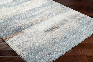 Livabliss San Francisco Machine Woven Polypropylene Area Rug for Modern Living Spaces Blue, Ivory 9'2" x 12' SFO2301-9212