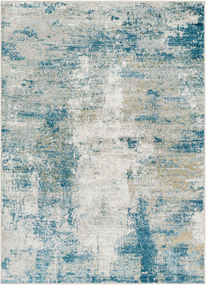 Livabliss San Francisco Geometric Area Rug Polypropylene Blend Modern Living Room Indoor Blue, Light Gra 9'2" x 12' SFO2308-9212