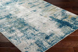Livabliss San Francisco Geometric Area Rug Polypropylene Blend Modern Living Room Indoor Blue, Light Gra 9'2" x 12' SFO2308-9212