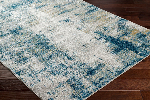 Livabliss San Francisco Geometric Area Rug Polypropylene Blend Modern Living Room Indoor Blue, Light Gra 9'2" x 12' SFO2308-9212
