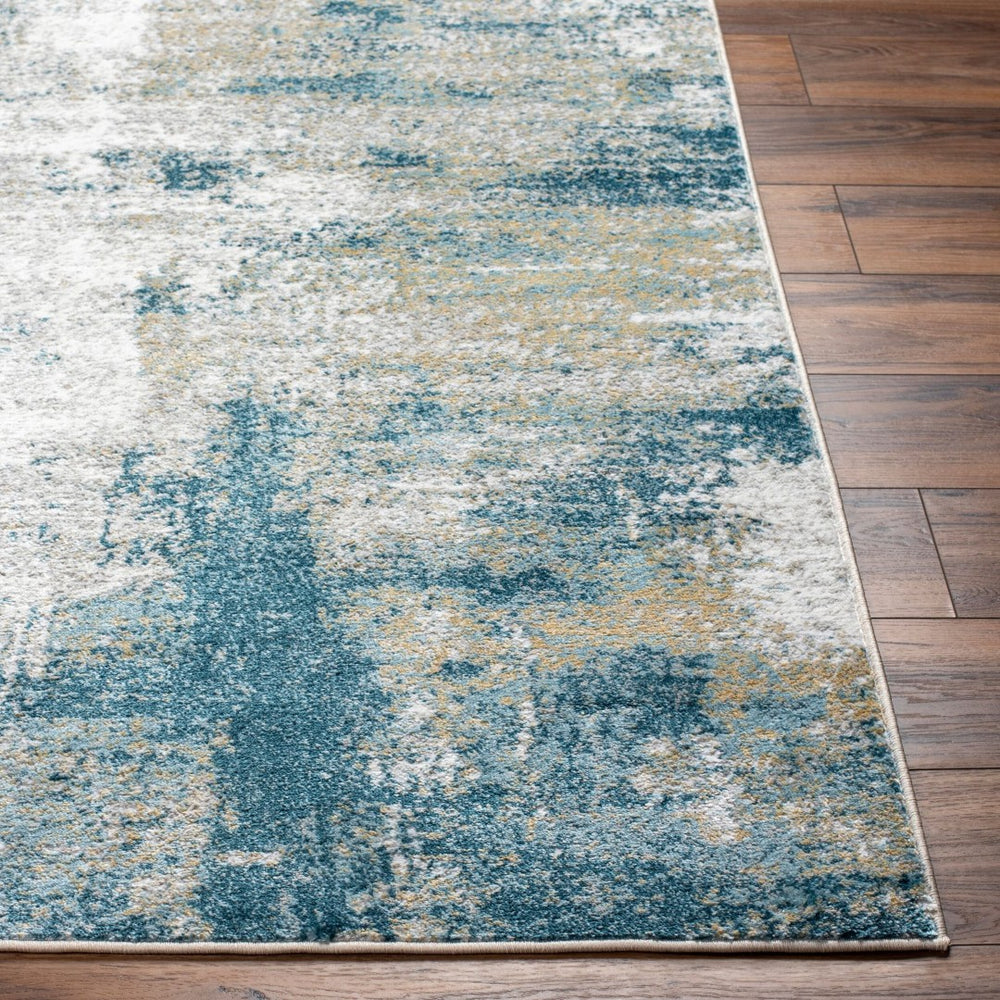 Livabliss San Francisco Geometric Area Rug Polypropylene Blend Modern Living Room Indoor Blue, Light Gra 9'2" x 12' SFO2308-9212