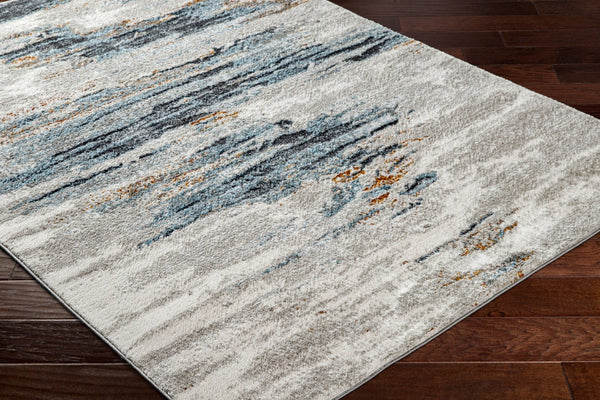 Livabliss San Francisco Geometric Area Rug Modern Polypropylene Blend for Living Room or Office Ivory, Light Gr 5'3" x 7' SFO2312-537
