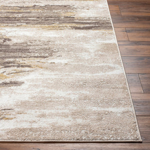 Livabliss San Francisco Geometric Area Rug with Medium Pile for Modern Living and Dining Spaces Ivory, Taupe 6'7" x 9' SFO2313-679