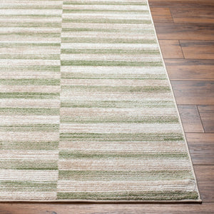 Livabliss San Francisco Geometric Area Rug Turkish Polypropylene Blend for Modern Living Rooms Ivory, Tan 9'2" x 12' SFO2320-9212