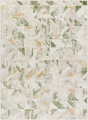 Livabliss San Francisco Retro Geometric Area Rug Machine Woven in Turkey for Living Rooms Ivory, Tan 9'2" x 12' SFO2324-9212