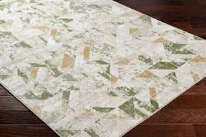 Livabliss San Francisco Retro Geometric Area Rug Machine Woven in Turkey for Living Rooms Ivory, Tan 9'2" x 12' SFO2324-9212