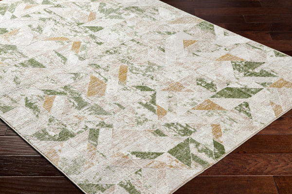 Livabliss San Francisco Retro Geometric Area Rug Machine Woven in Turkey for Living Rooms Ivory, Tan 9'2" x 12' SFO2324-9212