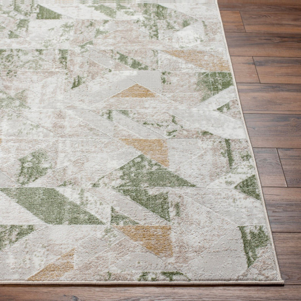 Livabliss San Francisco Retro Geometric Area Rug Machine Woven in Turkey for Living Rooms Ivory, Tan 9'2" x 12' SFO2324-9212