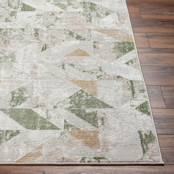 Livabliss San Francisco Retro Geometric Area Rug Machine Woven in Turkey for Living Rooms Ivory, Tan 9'2" x 12' SFO2324-9212