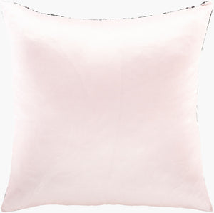 Surya Safari Sfr-001 18"X18" Durable Polyester Accent Pillow - Revitalize Your Decor With Style! Pale Pink Polyester,Polyester Sfr001-1818p