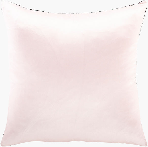 Surya Safari Sfr-001 18"X18" Durable Polyester Accent Pillow - Revitalize Your Decor With Style! Pale Pink Polyester,Polyester Sfr001-1818p