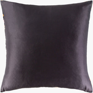 Surya Safari Sfr-001 18"X18" Durable Polyester Accent Pillow - Revitalize Your Decor With Style! Black Polyester,Polyester Sfr003-1818d
