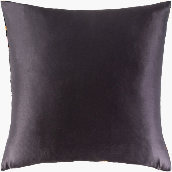 Surya Safari Sfr-001 18"X18" Durable Polyester Accent Pillow - Revitalize Your Decor With Style! Black Polyester,Polyester Sfr003-1818d