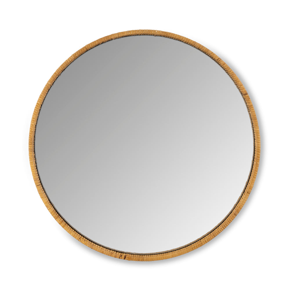 Rattan Wrapped Wood Mirror, 24" EWI95700 Park Hill