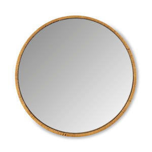 Rattan Wrapped Wood Mirror, 24" EWI95700 Park Hill