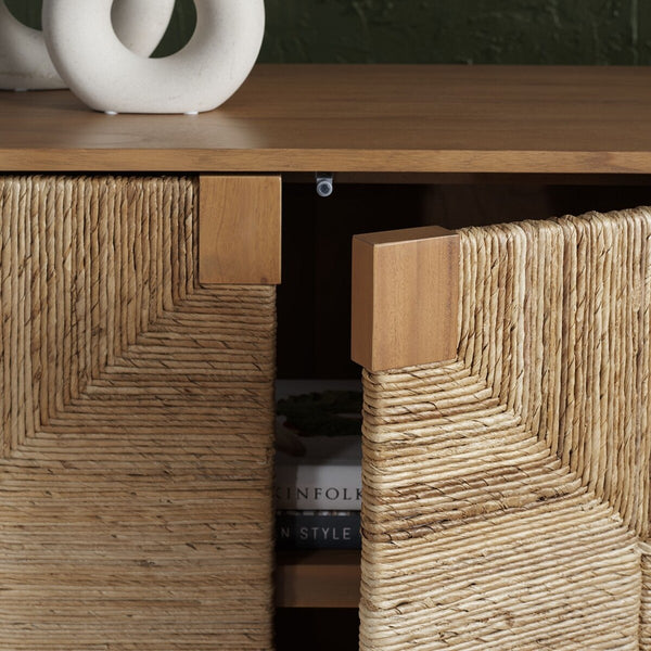 Safavieh Roseanne Banana Stem Nightstand Natural Wood / Banana Stem SFV1309B