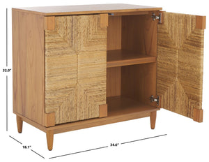 Safavieh Roseanne Banana Stem Nightstand Natural Wood / Banana Stem SFV1309B