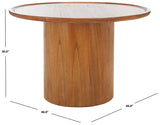 Safavieh Devin Round Pedestal Dining Table Natural Wood SFV1700A-2BX