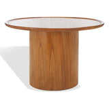 Safavieh Devin Round Pedestal Dining Table Natural Wood SFV1700A-2BX