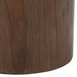 Safavieh Devin Round Pedestal Dining Table Walnut Wood SFV1700B-2BX