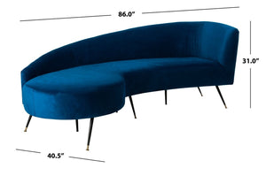 Safavieh Evangeline Velvet Parisian Sofa SFV2101C