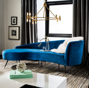 Safavieh Evangeline Velvet Parisian Sofa SFV2101C