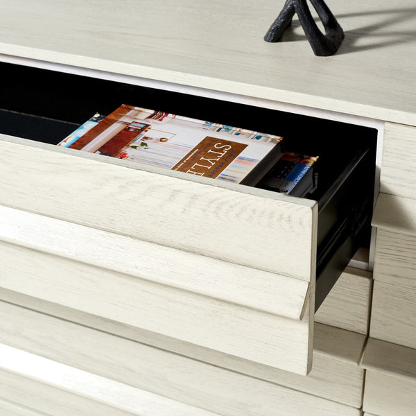 Safavieh Deirdra 6 Drawer Wood Dresser XII23 White Wash Wood SFV2139A