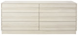 Safavieh Deirdra 6 Drawer Wood Dresser XII23 White Wash Wood SFV2139A