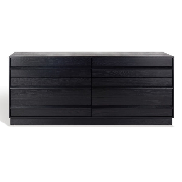 Safavieh Deirdra 6 Drawer Wood Dresser XII23 Black Wood SFV2139B