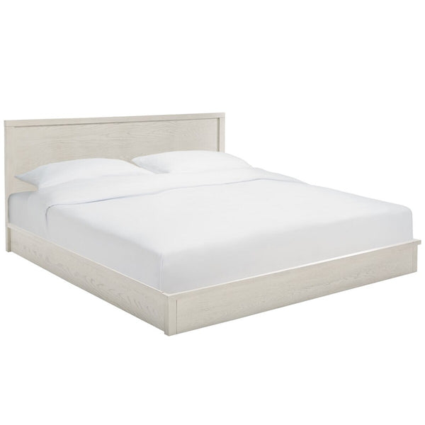 Safavieh Deirdra Wood King Bed X23 White Wash 80.5 IN W x 85.3 IN D x 39 IN H
