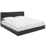 Safavieh Deirdra Wood King Bed X23 Black 80.5 IN W x 85.3 IN D x 39 IN H