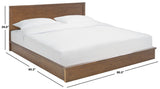 Safavieh Deirdra Wood King Bed X23 Medium Oak 80.5 IN W x 85.3 IN D x 39 IN H