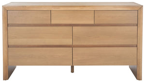 Safavieh Darnell Wood 7 Drawer Dresser Natural SFV2153A