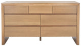 Safavieh Darnell Wood 7 Drawer Dresser Natural SFV2153A