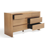 Safavieh Darnell Wood 7 Drawer Dresser Natural SFV2153A