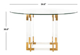 Safavieh Koryn 54" Acrylic Dining Table SFV2509A-2BX