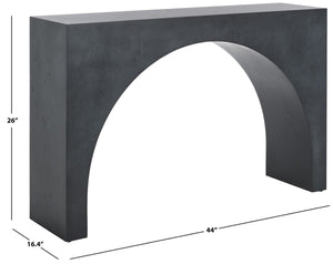 Safavieh Katelynn Burled Mappa Console Table Grey Mdf / Burled Mappa Veneer SFV3590B