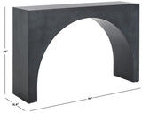 Safavieh Katelynn Burled Mappa Console Table Grey Mdf / Burled Mappa Veneer SFV3590B