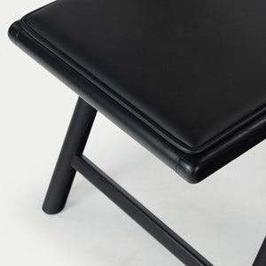 Safavieh Shaylie Upholstered Seat Folding Dining Chair Black  SFV4117A-SET2