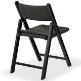 Safavieh Shaylie Paper Cord Folding Dining Chair Black  SFV4118A-SET2