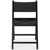 Safavieh Shaylie Paper Cord Folding Dining Chair Black  SFV4118A-SET2
