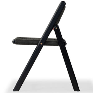 Safavieh Shaylie Paper Cord Folding Dining Chair Black  SFV4118A-SET2